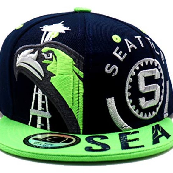 Seattle Premium Youth Monster Snapback Hat - Picture 4 of 8